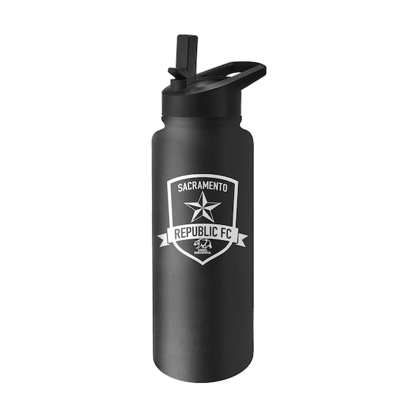Logo Brands Sacramento Republic FC Quencher Logo Flip Top Water Bottle C3204-S34QB-8 - main